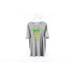 Vintage 90s Russell Athletic Mens Large Triblend Football Spell Out T-Shirt USA